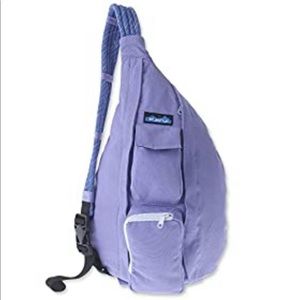 Kavu rope bag- sling backpack in lavender purple
